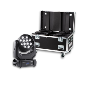 ROBIN LEDBeam 350 RGBW in Quad Top Loader Case